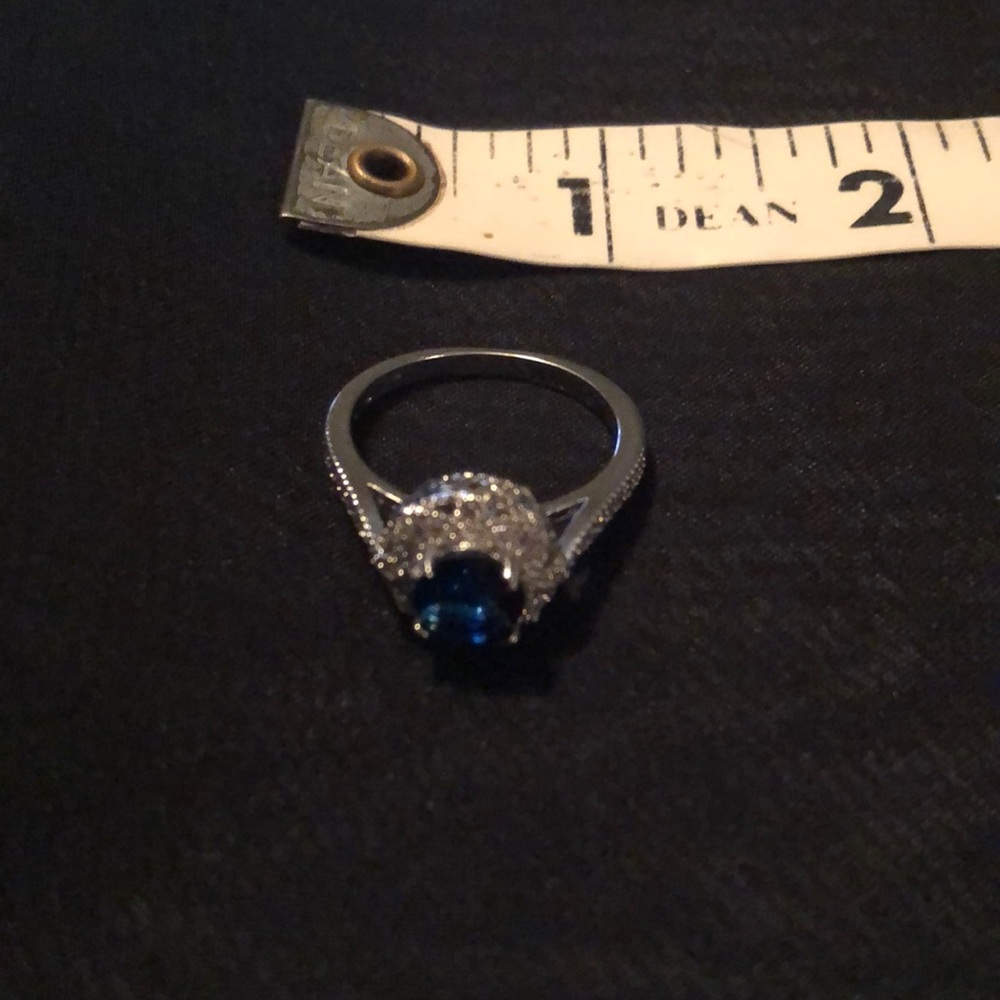 Described on purchase as Sapphire ring S925 sterling silver